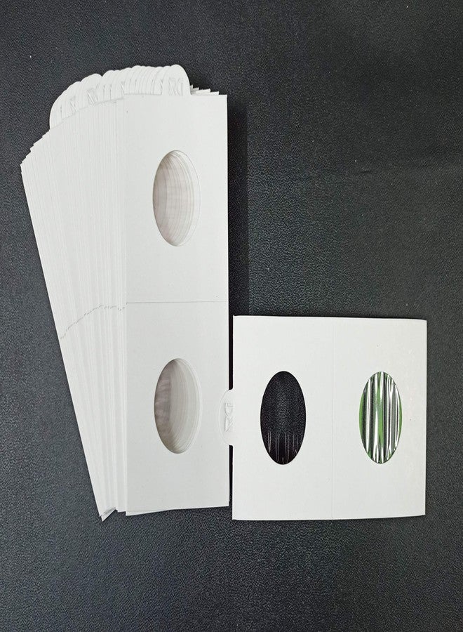 RCI Atoz Crafts Cardboard Coin Collecting Holders | Coin Collection Supplies - 50 Pcs | Size No. 6 (30mm, White) - Image 2